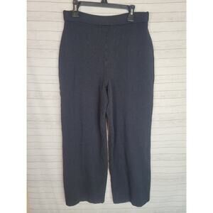 ST. JOHN BASICS PULL ON KNIT ANKLE PANTS IN BLACK, SZ 4